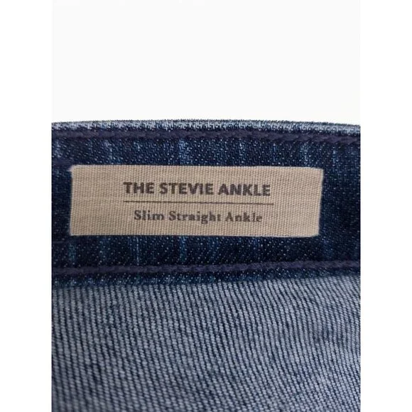 AG Adriano Goldschmied The Stevie Ankle Skinny Low-Rise Denim Jeans Size 25 Blue - Picture 8 of 10